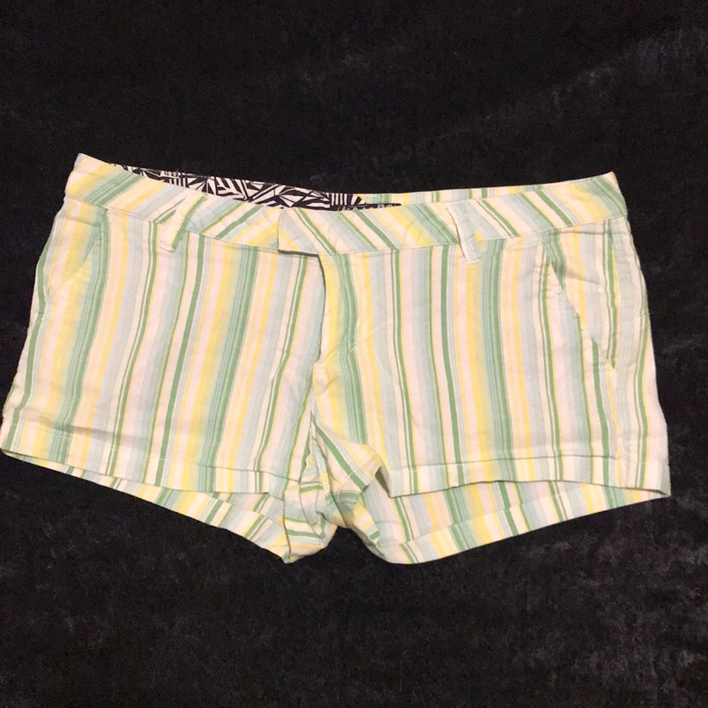 Volcom Pastel Pinstripe Cotton Shorts